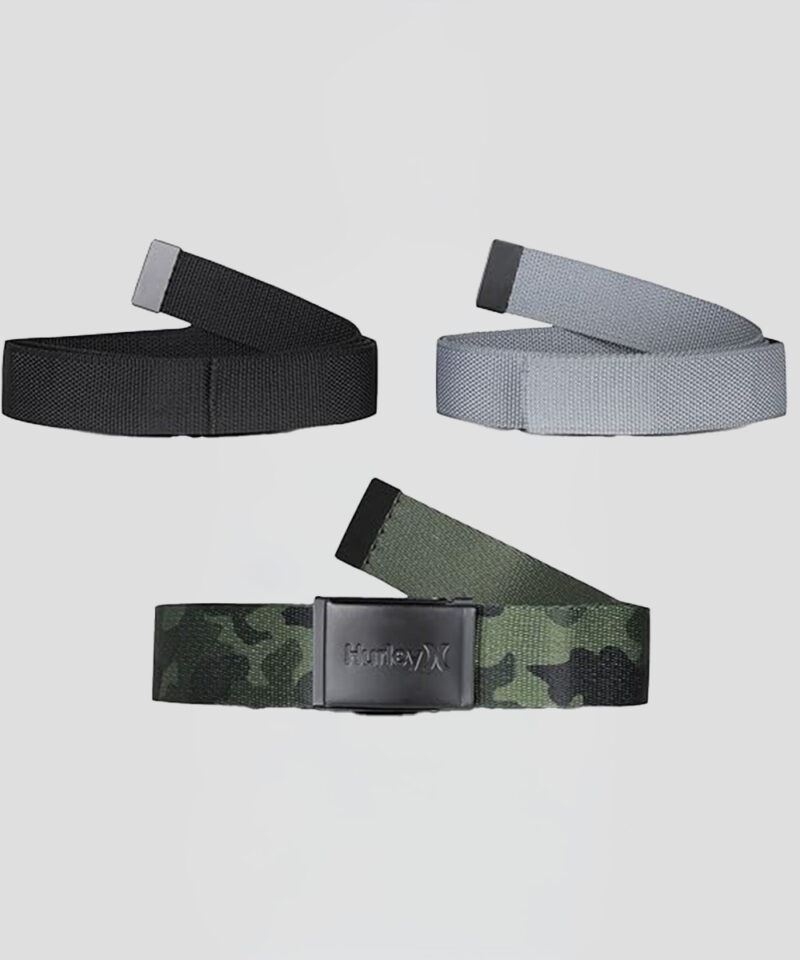 Hurley  3 Pack Web Belt